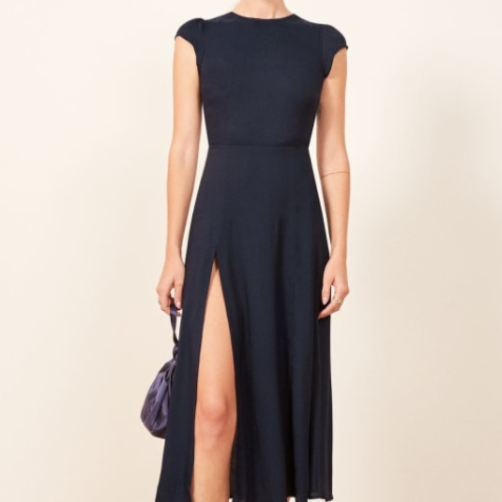 Reformation's The Gavin Dress (Navy)